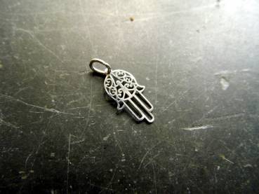 Anhänger, Hand von Fatima, Hand, Fatima, Sterlingsilber, Schutz